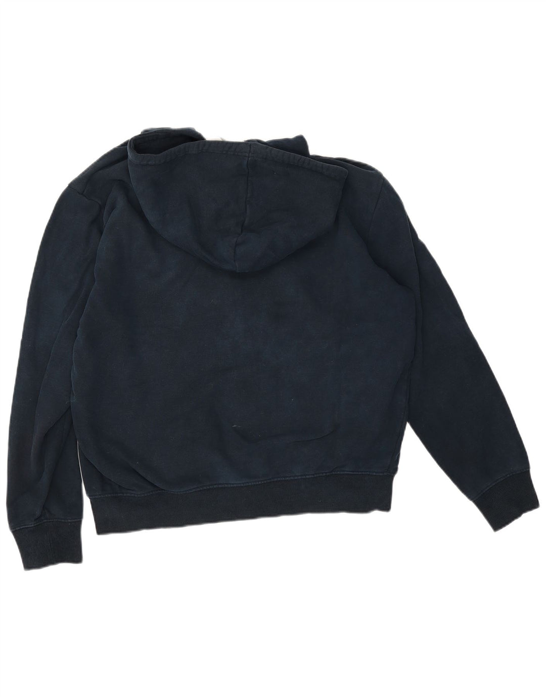 Marks & Spencer Mens Zip Hoodie Sweater Large Navy Blue Cotton