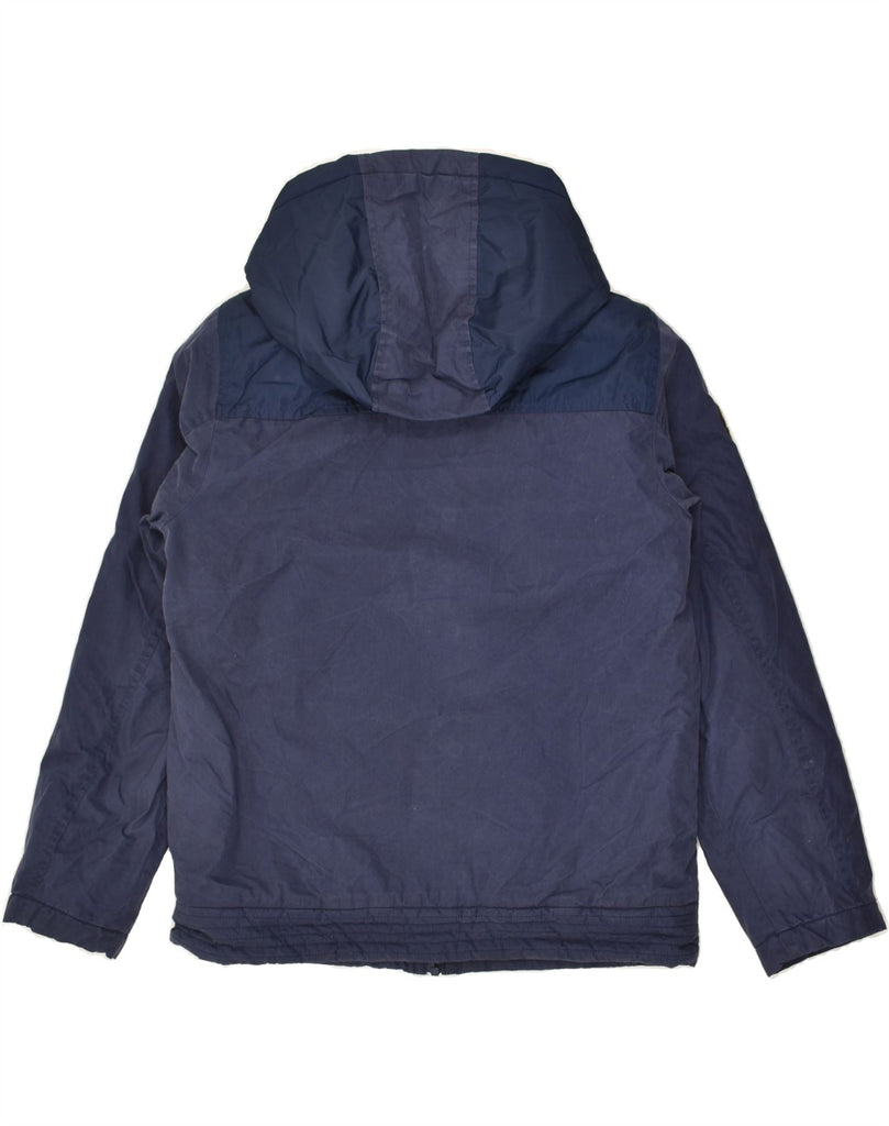 BENETTON Boys Hooded Utility Jacket 11-12 Years 2XL Blue Cotton | Vintage Benetton | Thrift | Second-Hand Benetton | Used Clothing | Messina Hembry 