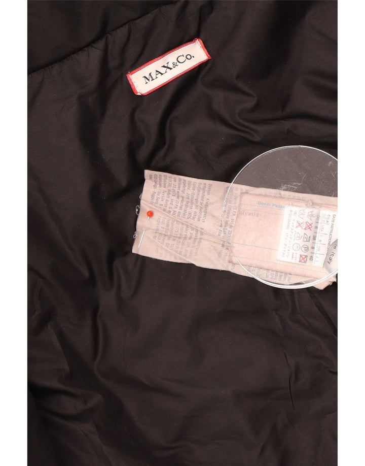 Max & Co. Womens Padded Jacket UK 8 Small Black Polyamide