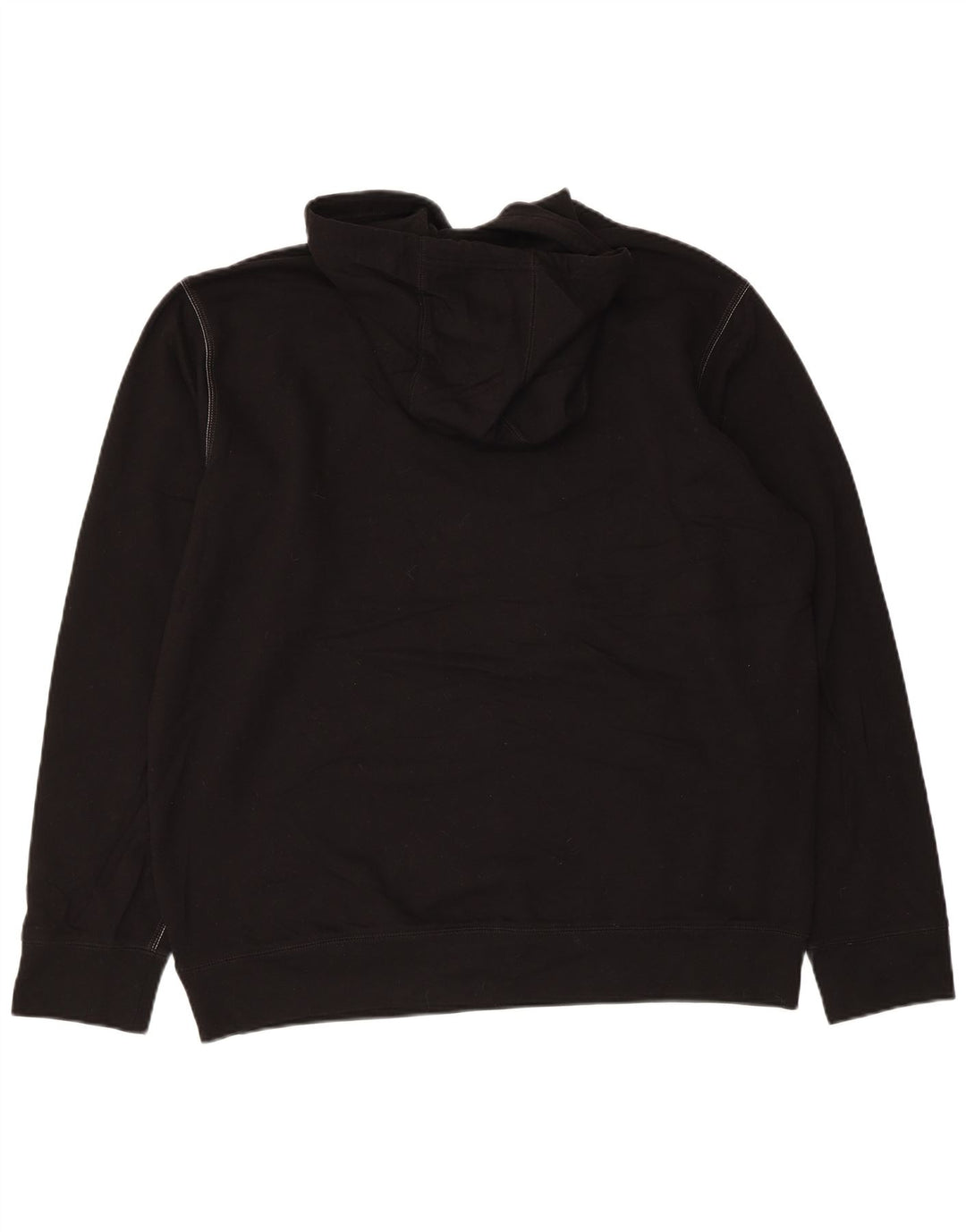 Eddie Bauer Mens Hoodie Jumper Large Black Cotton