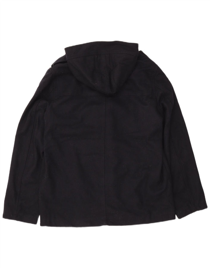 CEDARWOOD STATE Mens Hooded Military Duffle Jacket UK 40 Large Navy Blue