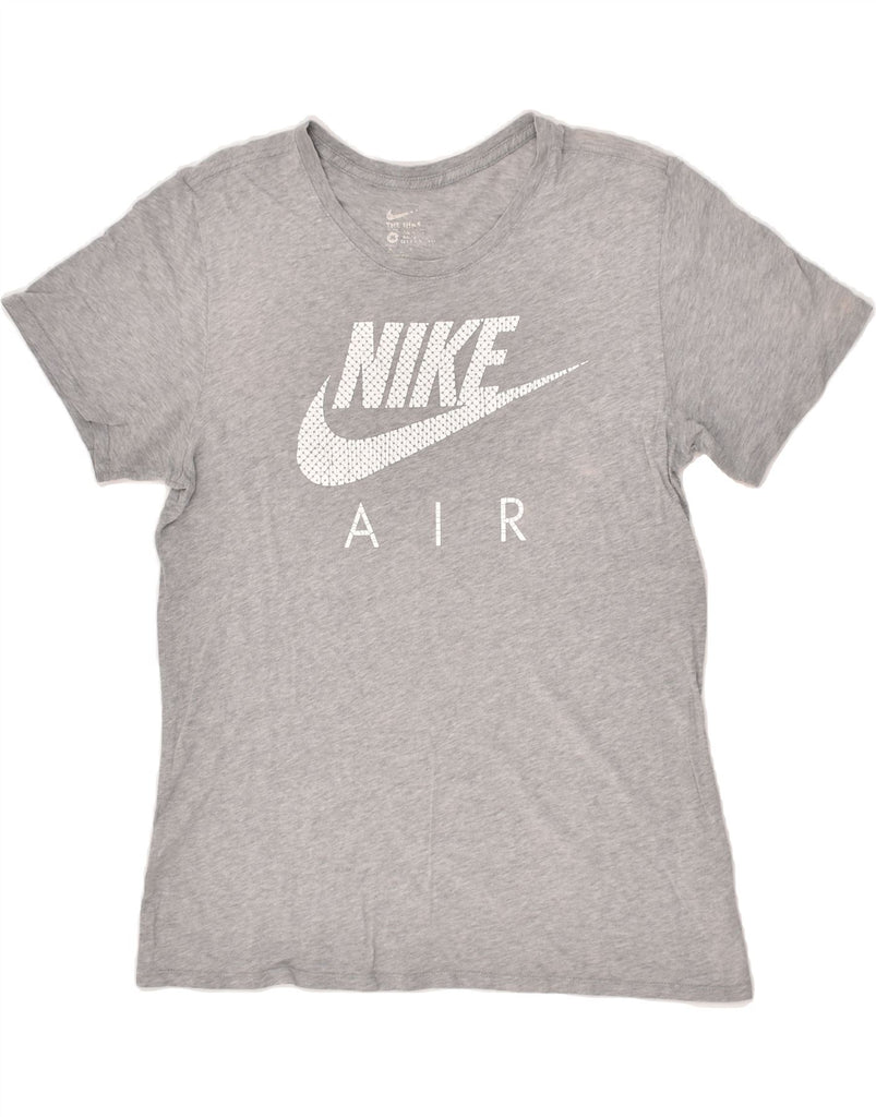 NIKE Mens Graphic T-Shirt Top Medium Grey Cotton | Vintage Nike | Thrift | Second-Hand Nike | Used Clothing | Messina Hembry 