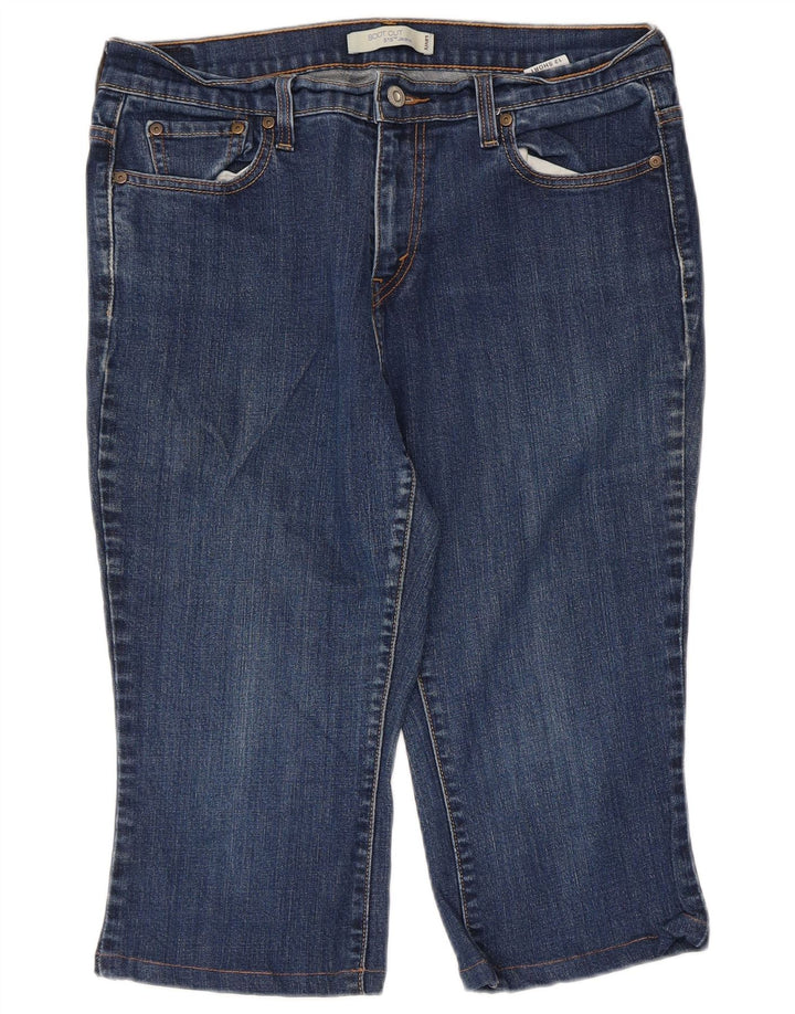 LEVI'S Womens 515 Denim Shorts US 12 Large W34  Blue Cotton