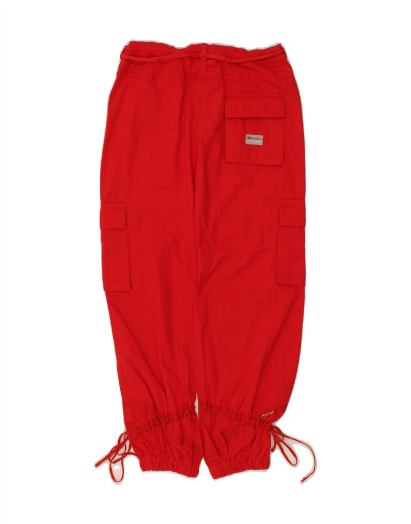 CHAMPION Girls Joggers Cargo Trousers 9-10 Years Medium  W24 L26  Red | Vintage Champion | Thrift | Second-Hand Champion | Used Clothing | Messina Hembry 