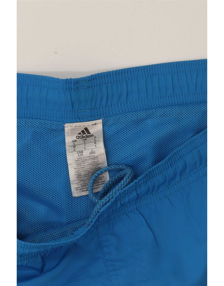 Adidas Mens Swimming Shorts Large  Blue Polyester