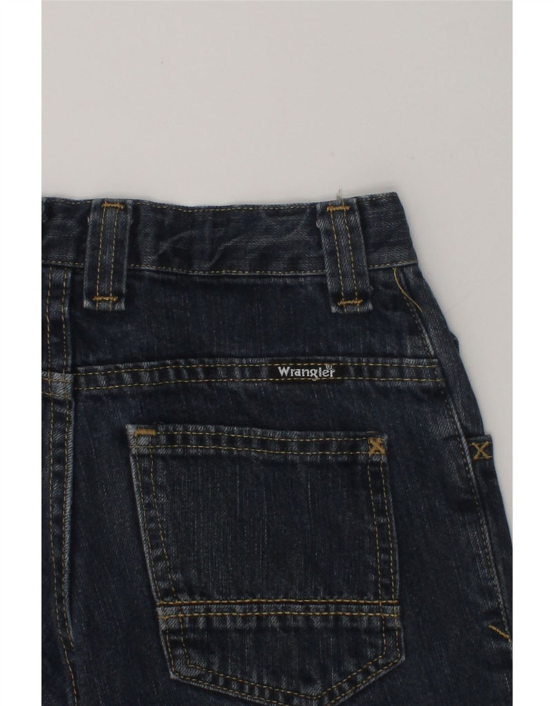 WRANGLER Boys Denim Shorts 7-8 Years W24 Navy Blue Cotton | Vintage Wrangler | Thrift | Second-Hand Wrangler | Used Clothing | Messina Hembry 