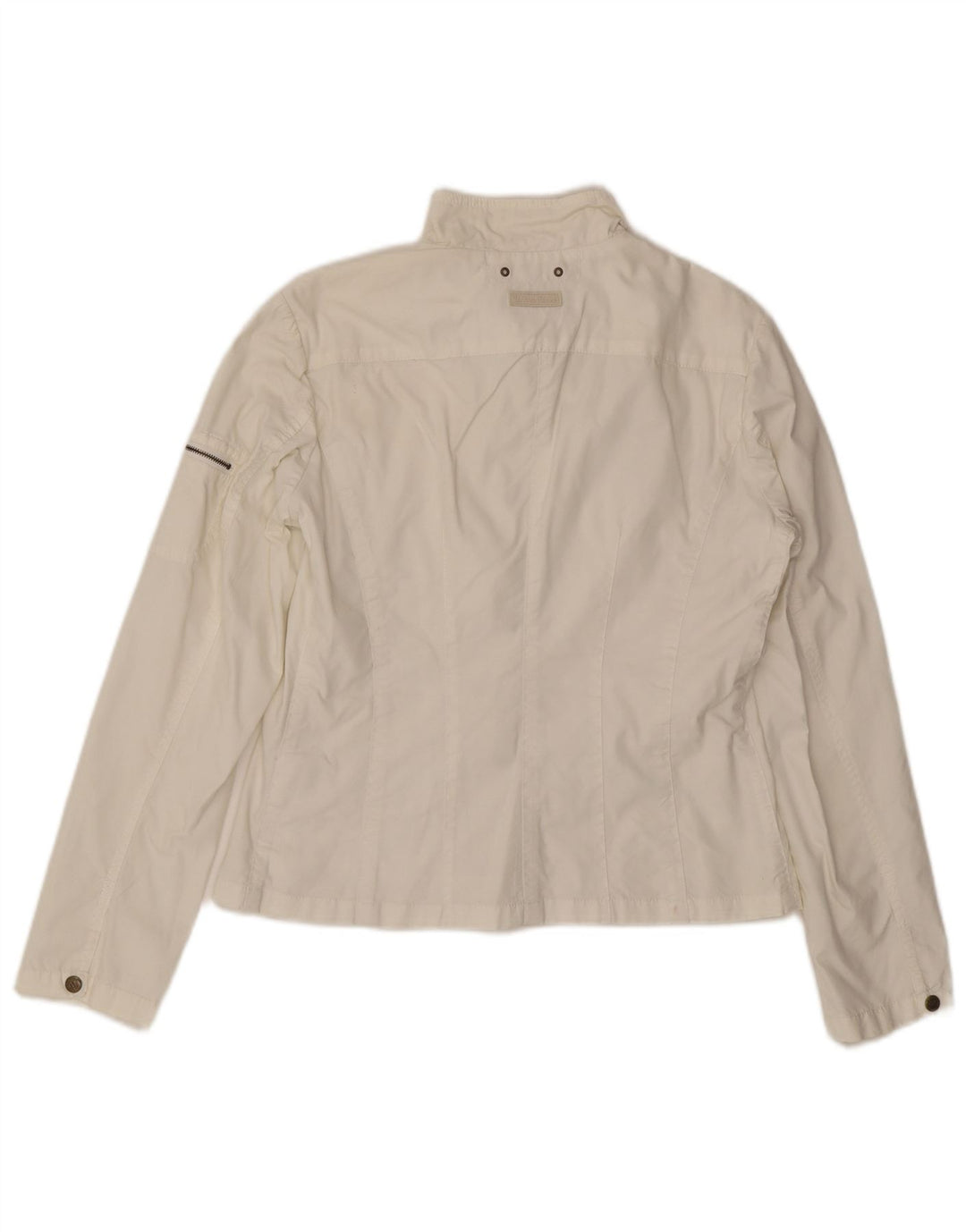 Marlboro Classics Womens Utility Jacket EU 44 XL White Cotton