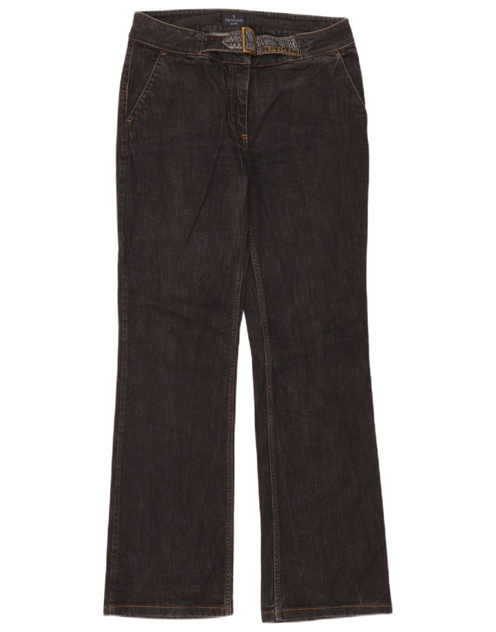 Trussardi Womens Bootcut Jeans W30 L32 Black Cotton