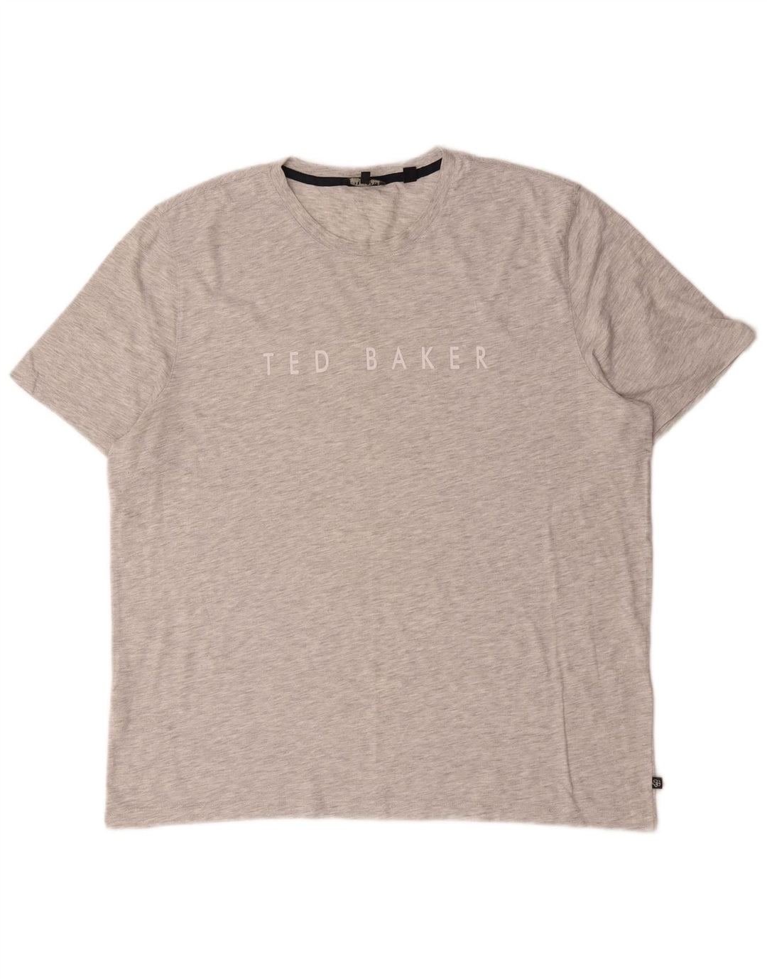Ted Baker Mens Graphic T-Shirt Top Size 6 2XL Grey Flecked Cotton