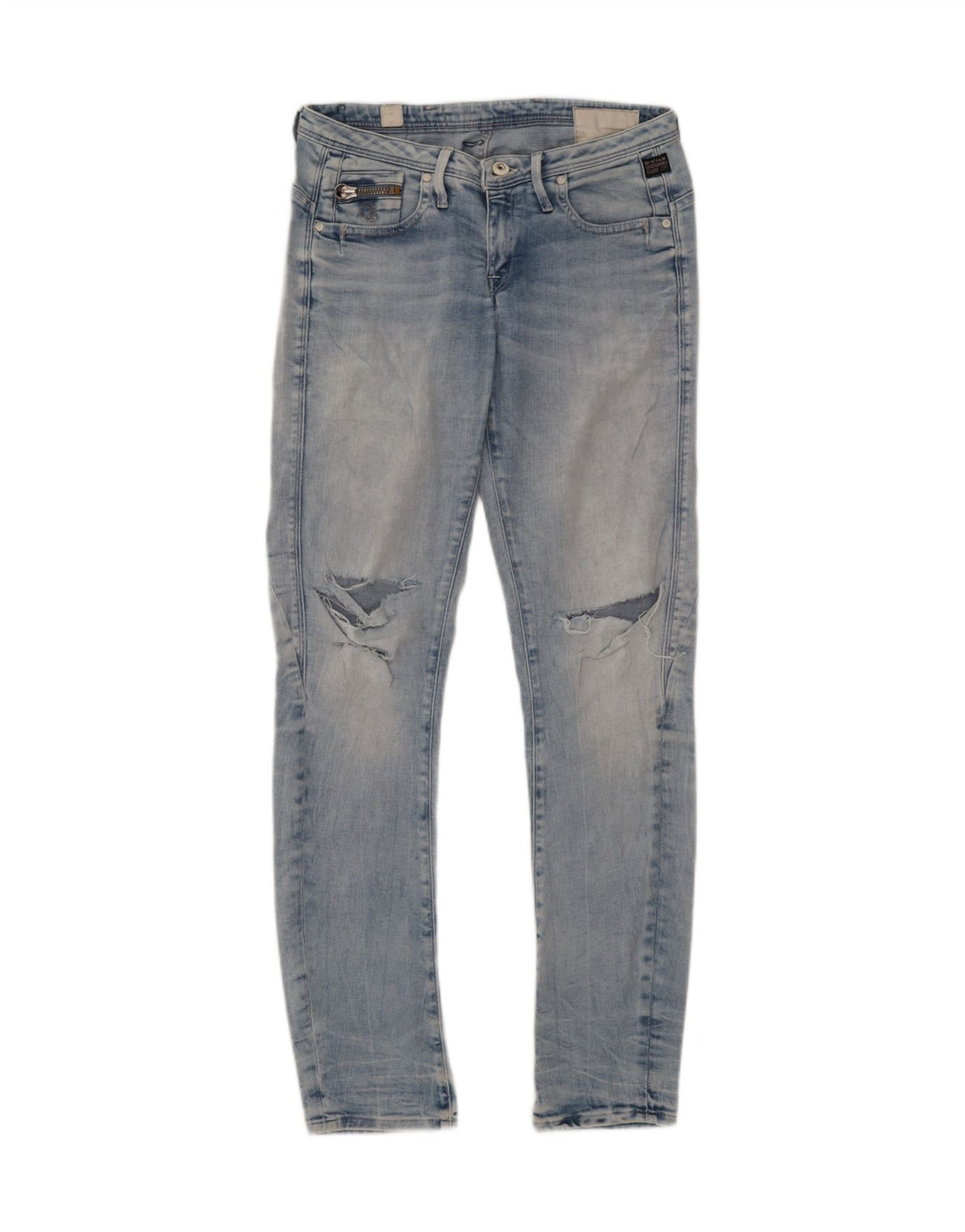 G-STAR Womens Distressed Slim Jeans W28 L34 Blue Vintage G-Star and Second-Hand G-Star from Messina Hembry 