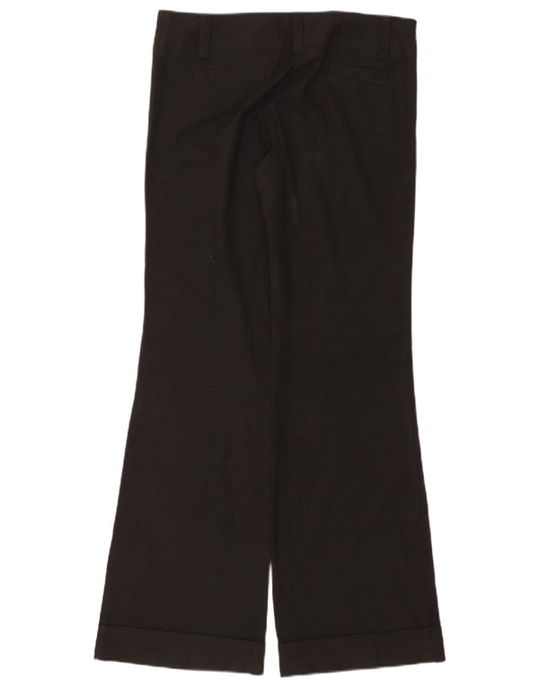 Topshop Womens Flare Casual Trousers UK 12 Medium W32 L33 Black