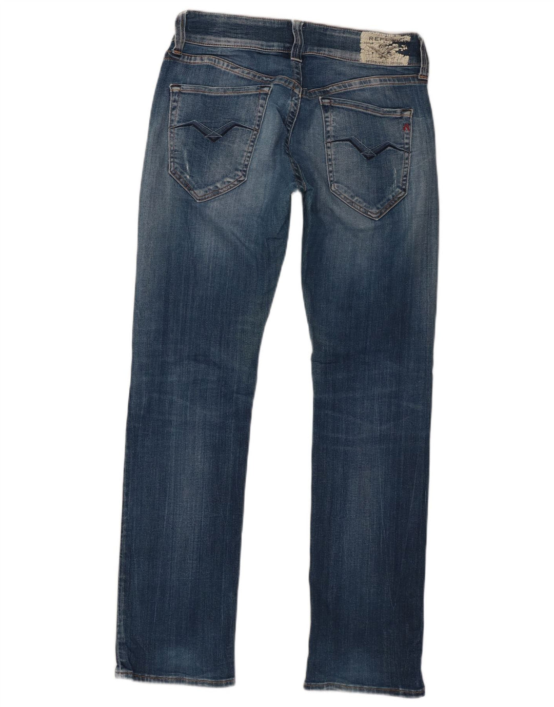 Replay Womens Slim Jeans W27 L30 Blue Cotton