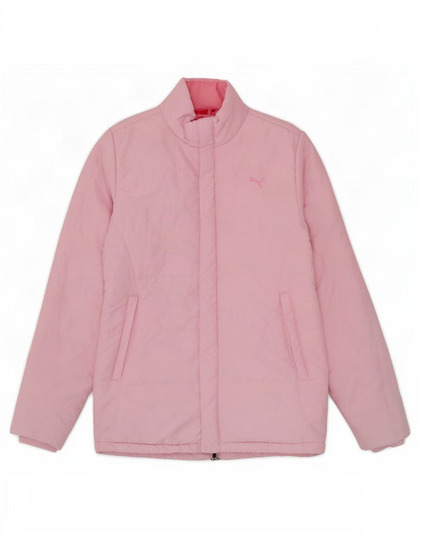 Puma Girls Graphic Padded Jacket 13-14 Years Pink