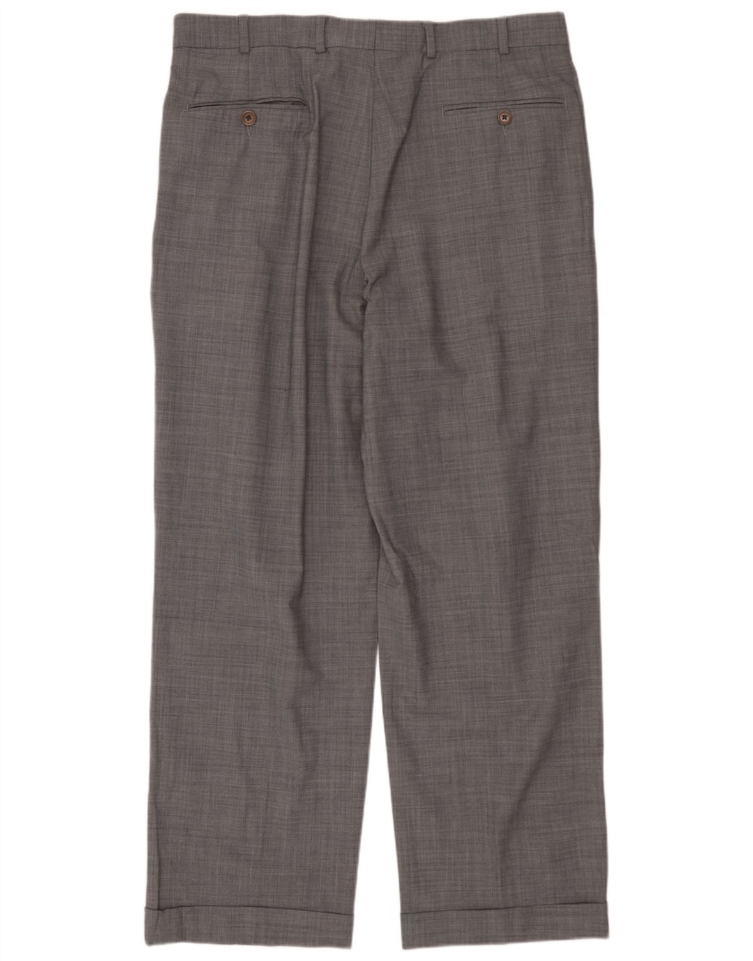 BROOKS BROTHERS Mens 346 2 Button 2 Piece Suit UK 42 XL W34 L29 Grey Wool