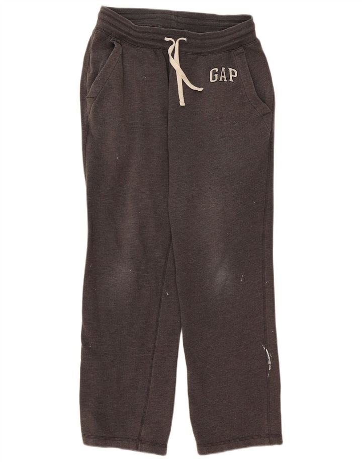 Gap Womens Graphic Tracksuit Trousers UK 14 Medium Grey Cotton