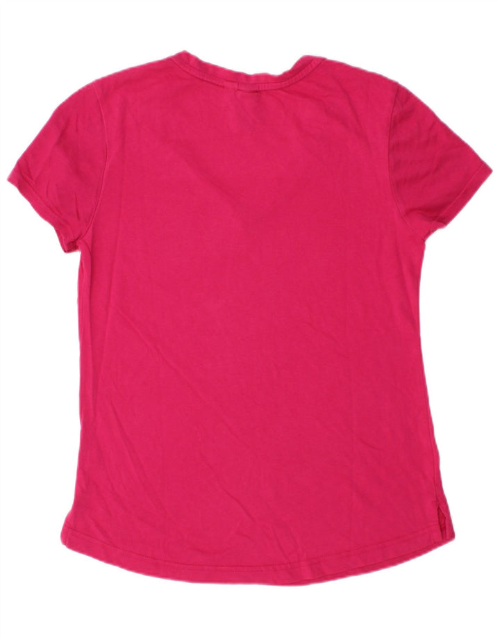 Adidas Womens Graphic T-Shirt Top UK 12 Medium Pink