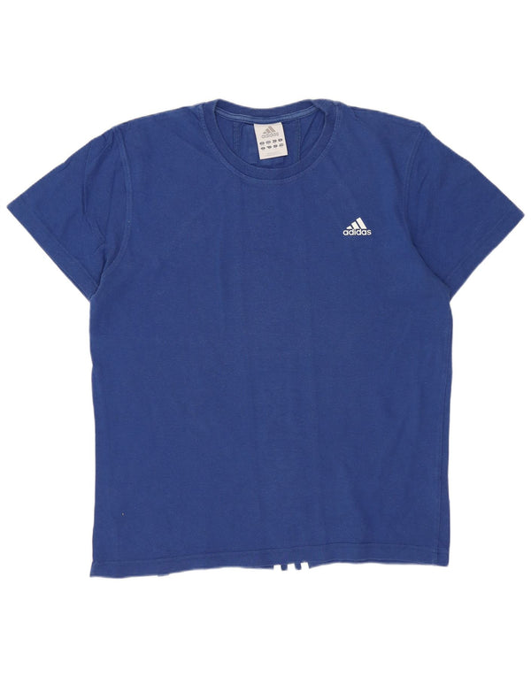 Adidas Mens Graphic T-Shirt Top UK 36/38 Small Blue Cotton