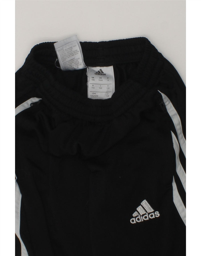 ADIDAS Boys Tracksuit Trousers Joggers 5-6 Years Black Polyester | Vintage Adidas | Thrift | Second-Hand Adidas | Used Clothing | Messina Hembry 