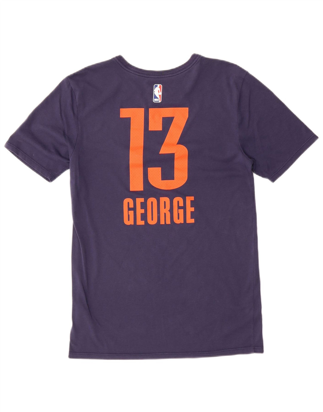 NIKE Mens Dri Fit Graphic T-Shirt Top Small Navy Blue Cotton