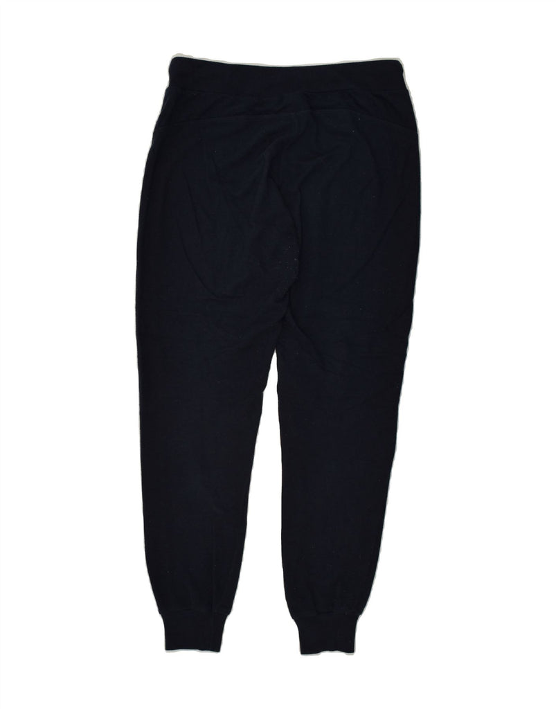 BENETTON Womens Tracksuit Trousers Joggers UK 10 Small Navy Blue Cotton | Vintage Benetton | Thrift | Second-Hand Benetton | Used Clothing | Messina Hembry 