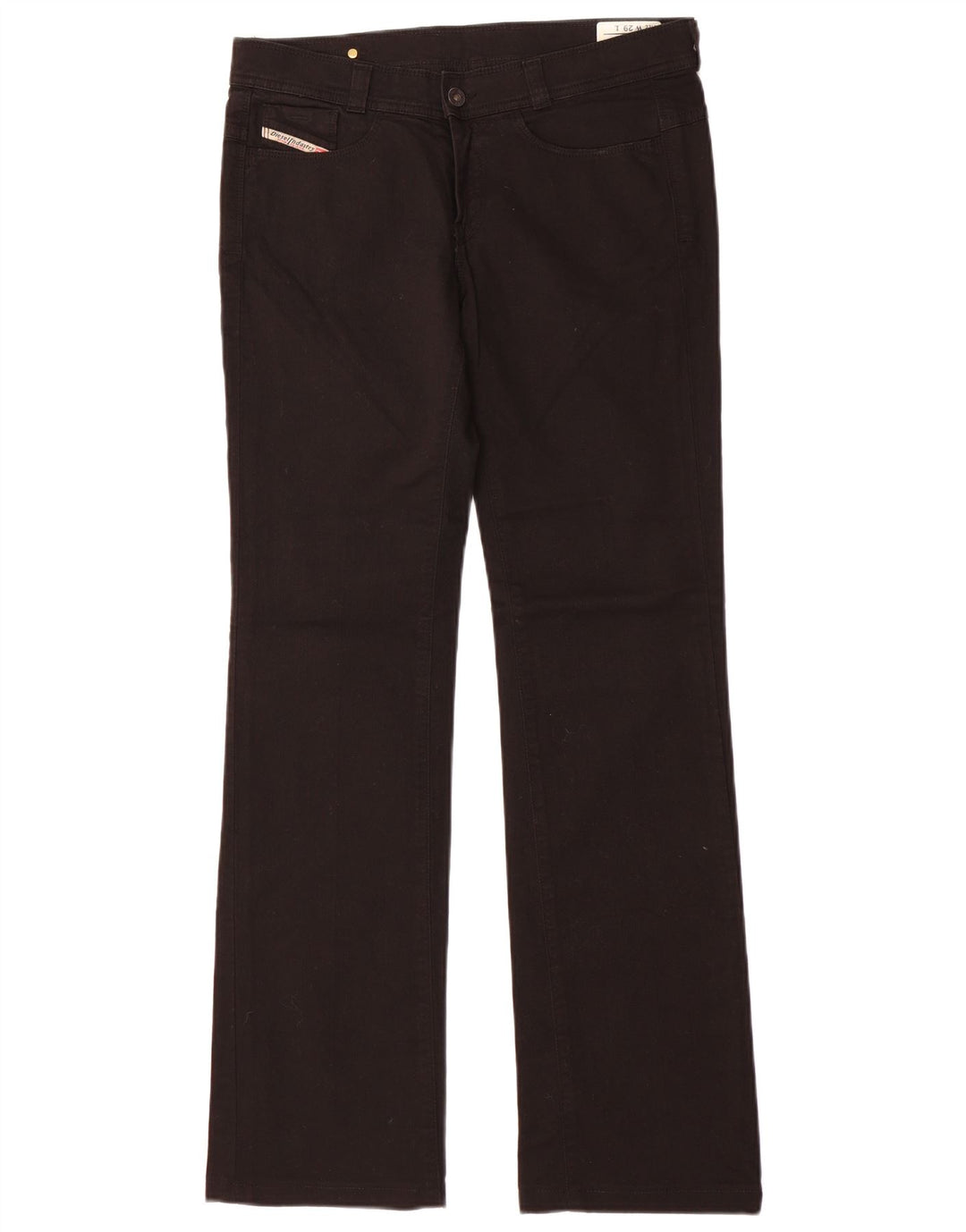 Diesel Womens Straight Jeans W29 L32 Black Cotton