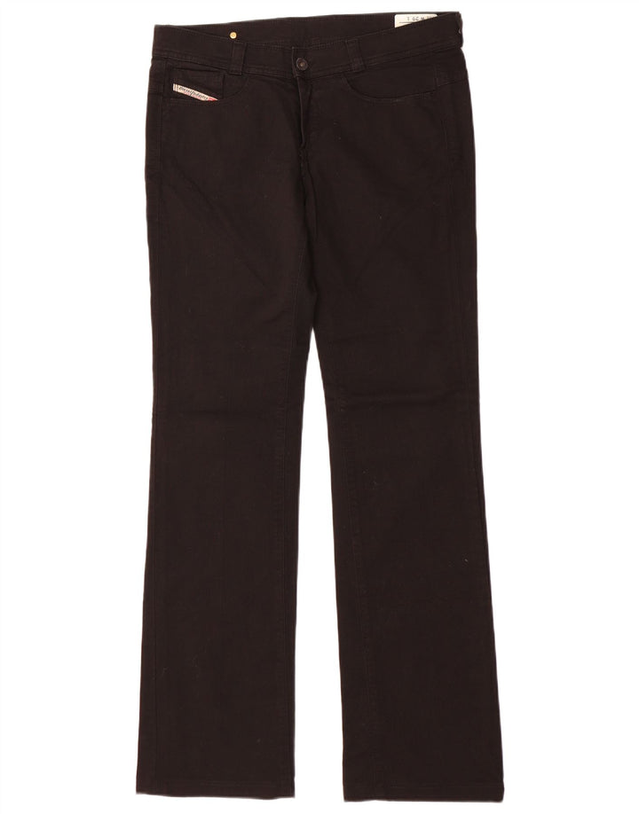 Diesel Womens Straight Jeans W29 L32 Black Cotton