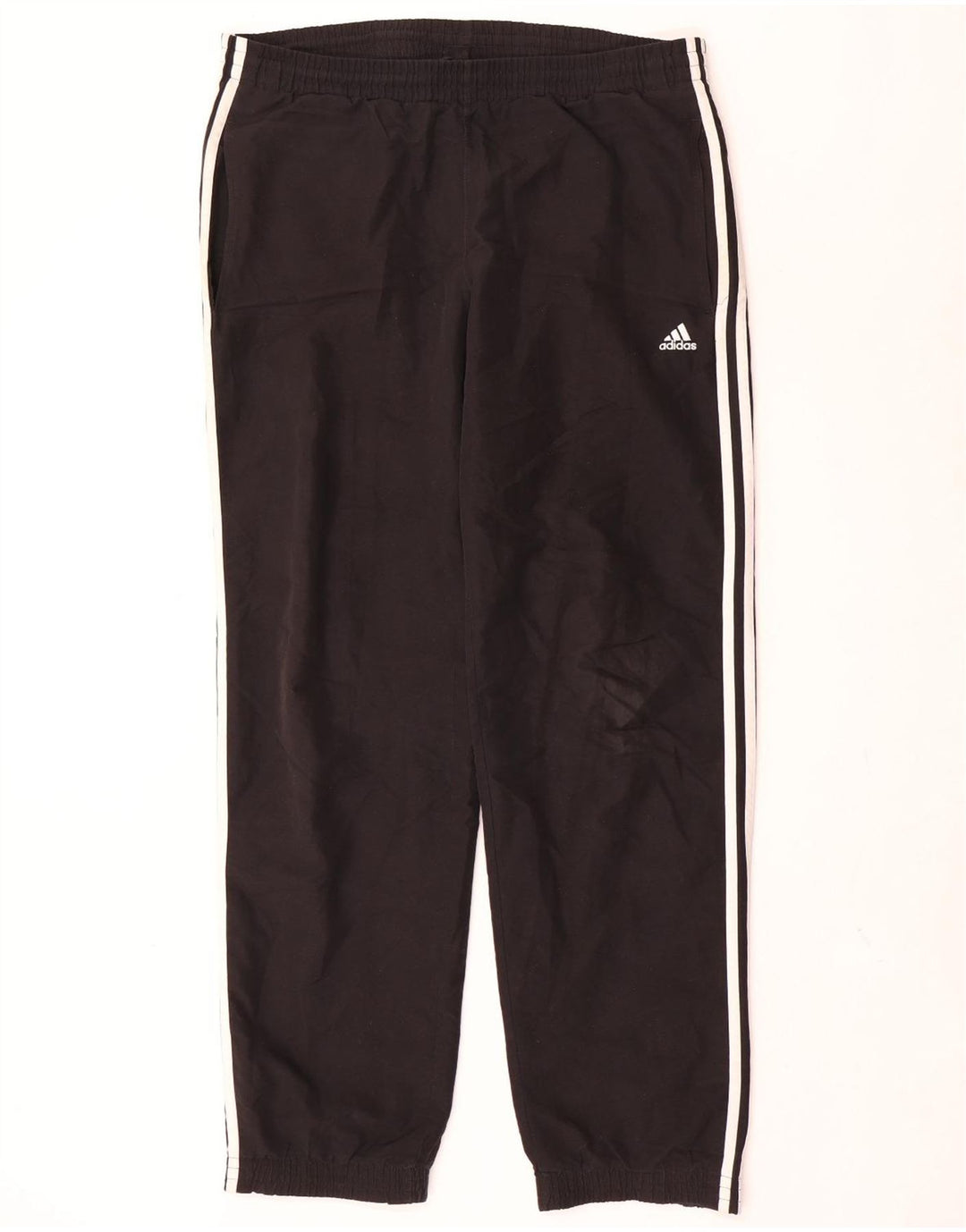 Adidas Mens Tracksuit Trousers Joggers Medium  Black Polyester