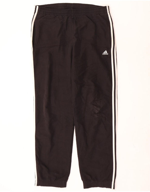 Adidas Mens Tracksuit Trousers Joggers Medium  Black Polyester