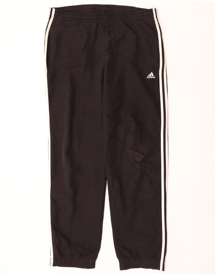 Adidas Mens Tracksuit Trousers Joggers Medium  Black Polyester