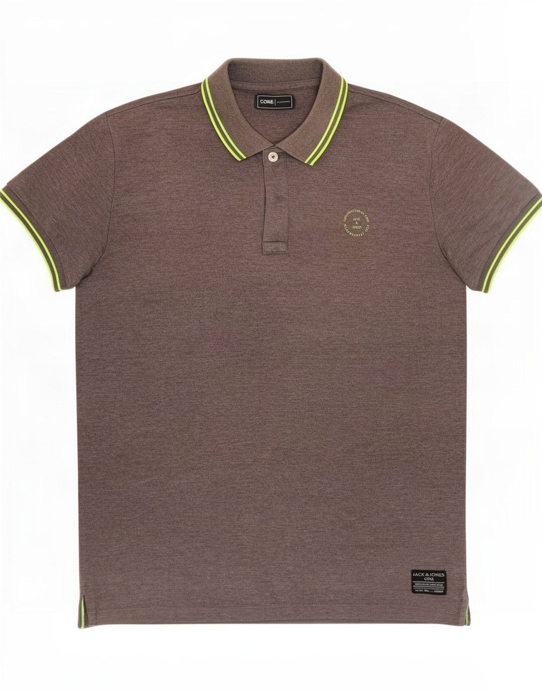 Jack & Jones Mens Polo Shirt Medium Grey Polyester