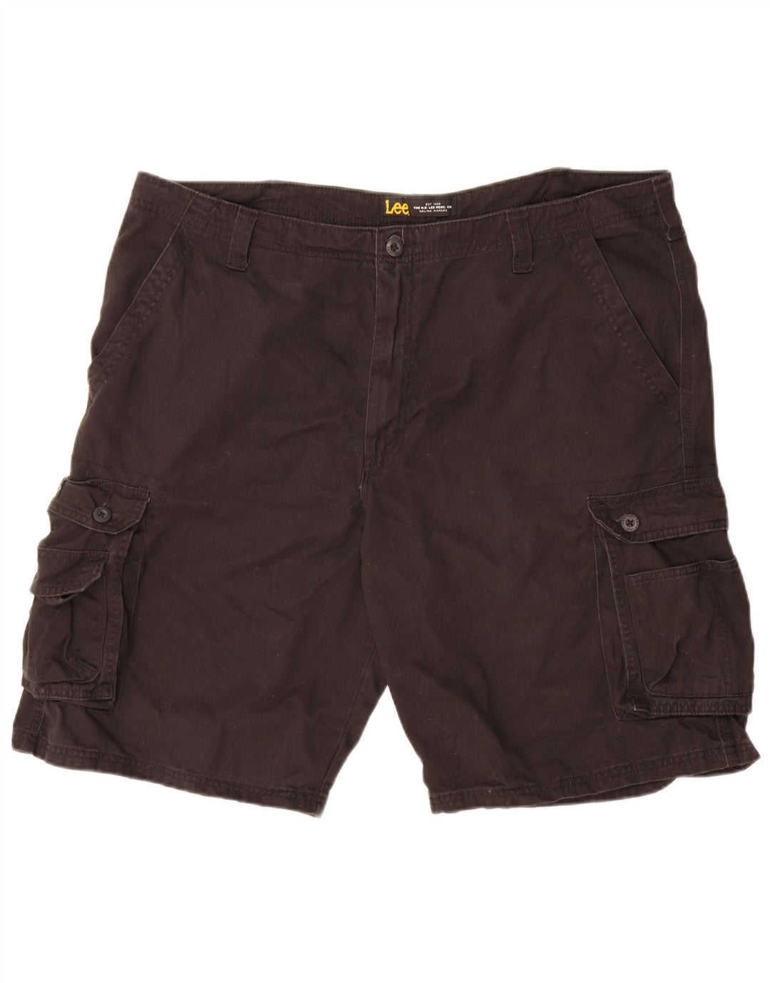 Lee Mens Cargo Shorts W42 2XL Black Cotton