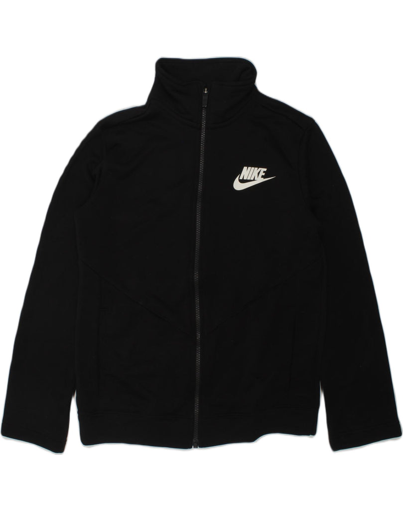 NIKE Boys Tracksuit Top Jacket 10-11 Years Medium  Black Polyester | Vintage Nike | Thrift | Second-Hand Nike | Used Clothing | Messina Hembry 