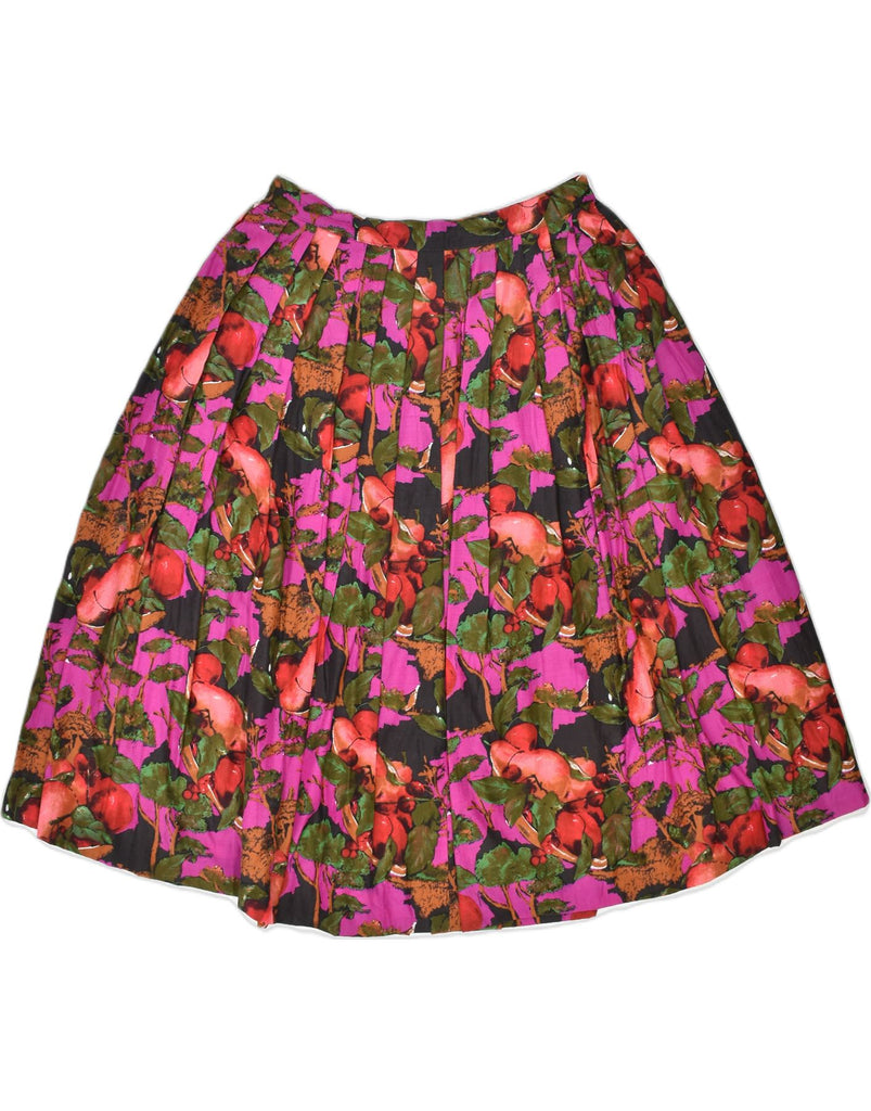 VINTAGE Womens Circular Skirt W30 Medium Multicoloured Floral | Vintage | Thrift | Second-Hand | Used Clothing | Messina Hembry 