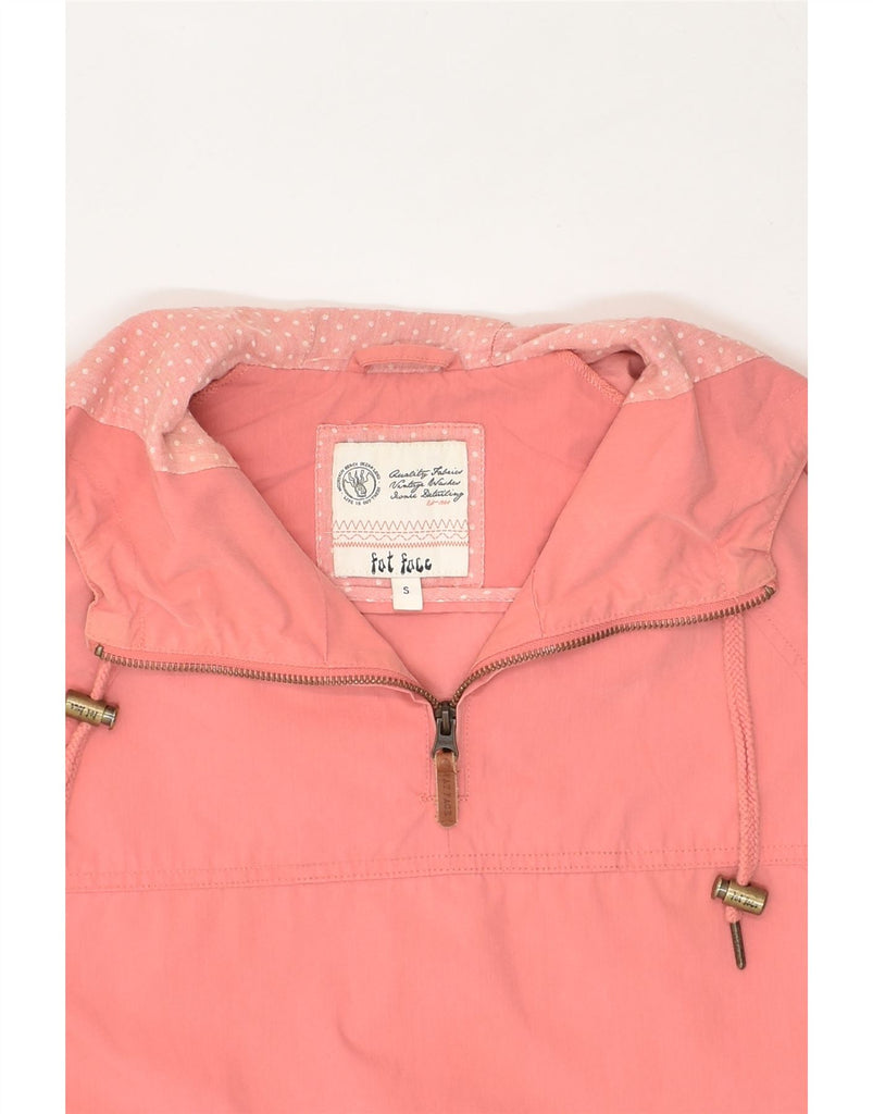 FAT FACE Womens Hooded Anorak Jacket UK 10 Small Pink Cotton | Vintage Fat Face | Thrift | Second-Hand Fat Face | Used Clothing | Messina Hembry 