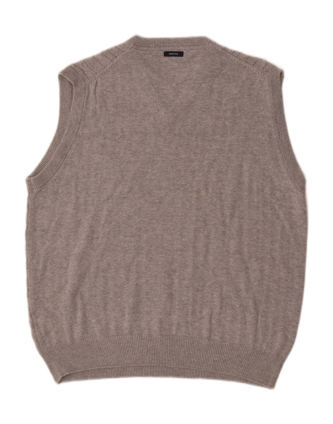 Nautica Mens Vest Tank Top Medium Grey Cotton