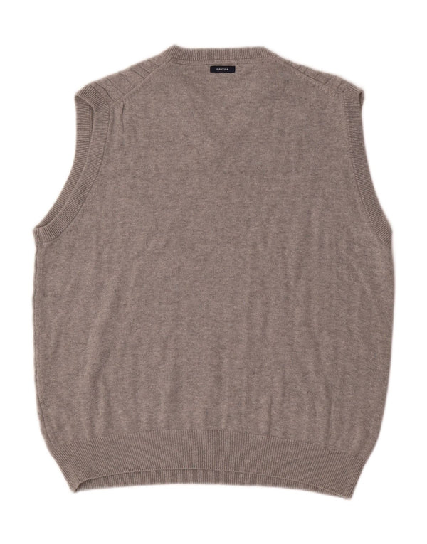 Nautica Mens Vest Tank Top Medium Grey Cotton
