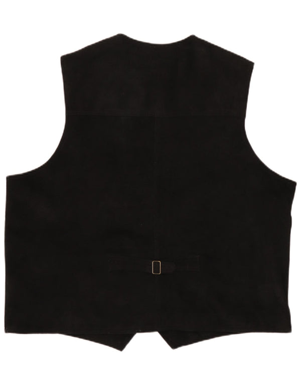 Pionier Mens Suede Waistcoat 4XL Black