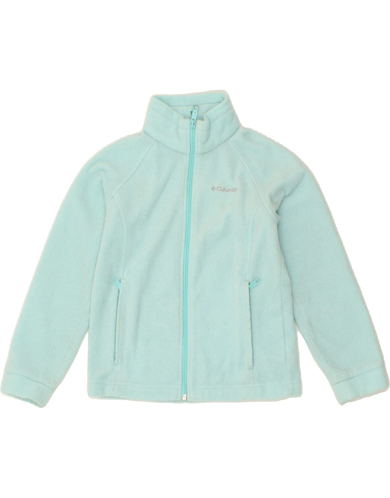 COLUMBIA Boys Fleece Jacket 7-8 Years Small  Turquoise Polyester | Vintage Columbia | Thrift | Second-Hand Columbia | Used Clothing | Messina Hembry 