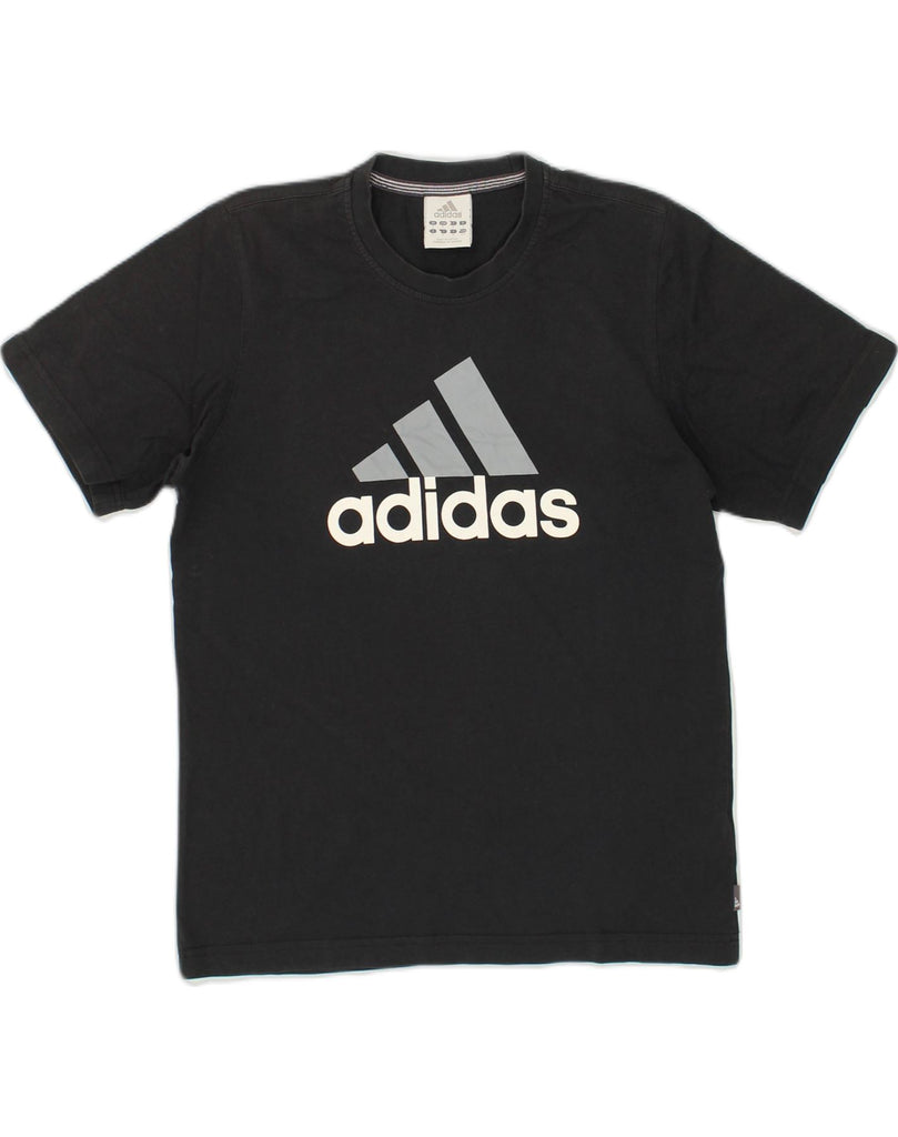 ADIDAS Mens Graphic T-Shirt Top Small Black Cotton | Vintage Adidas | Thrift | Second-Hand Adidas | Used Clothing | Messina Hembry 