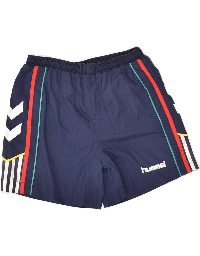 HUMMEL Boys Sport Shorts 15-16 Years Navy Blue | Vintage Hummel | Thrift | Second-Hand Hummel | Used Clothing | Messina Hembry 