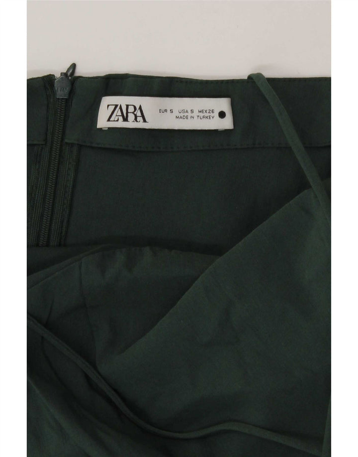 Zara Womens Bodycon Dress UK 8 Small Green