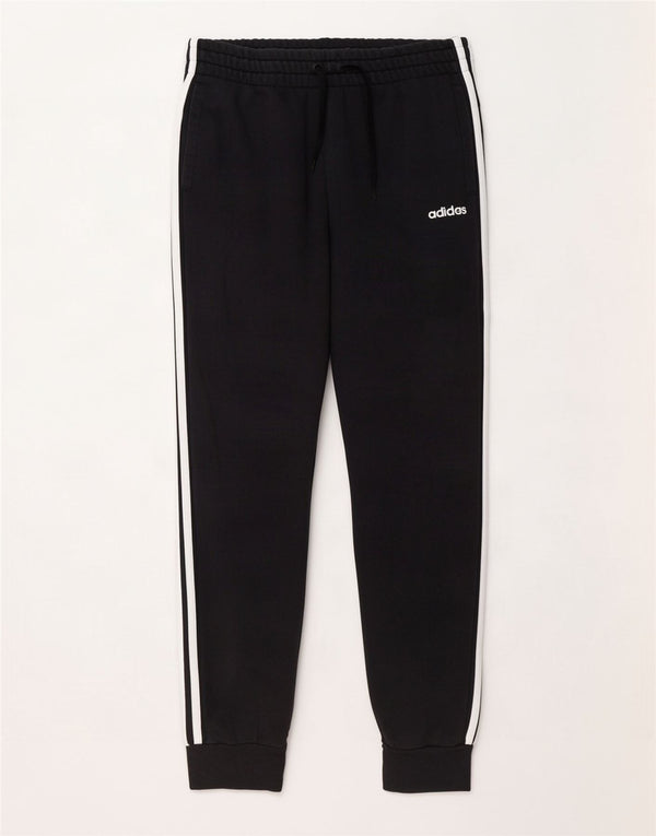 Adidas Womens Tracksuit Trousers Joggers UK 12/14 Medium Black Cotton