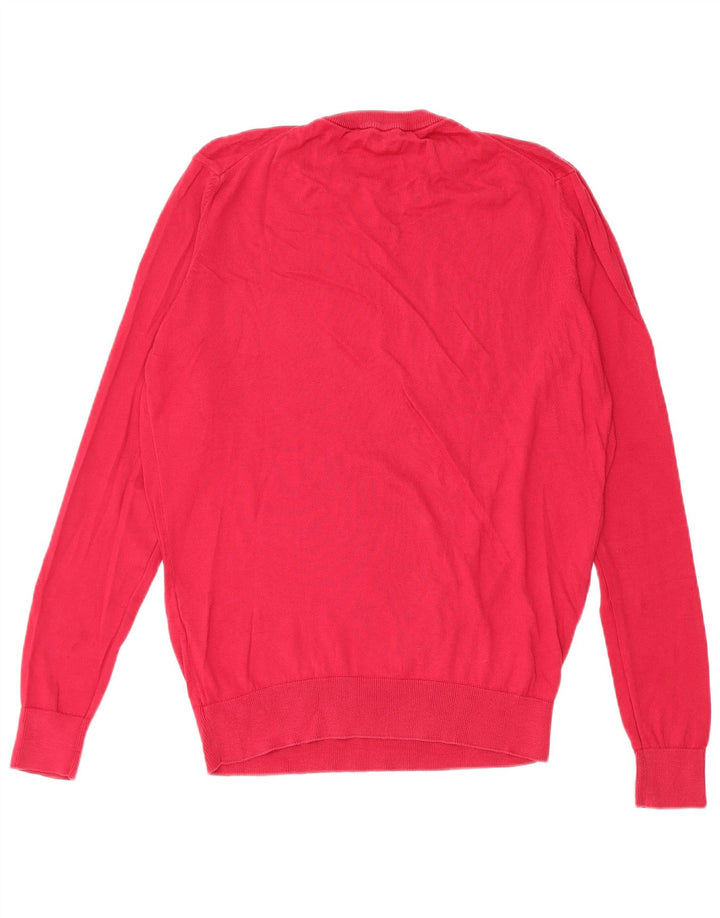 Roberto Cavalli Mens Crew Neck Jumper Sweater Small Red