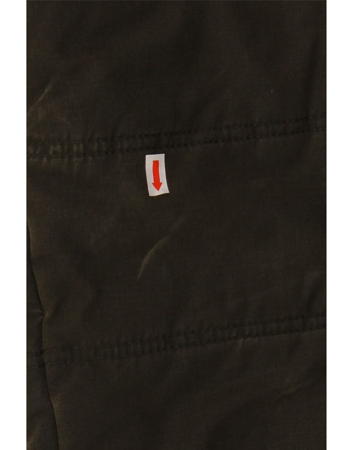 FAT FACE Mens Padded Gilet UK 38 Medium Khaki Polyester