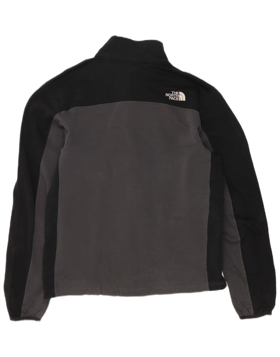 THE NORTH FACE Mens Tracksuit Top Jacket Medium Grey Colourblock Polyester