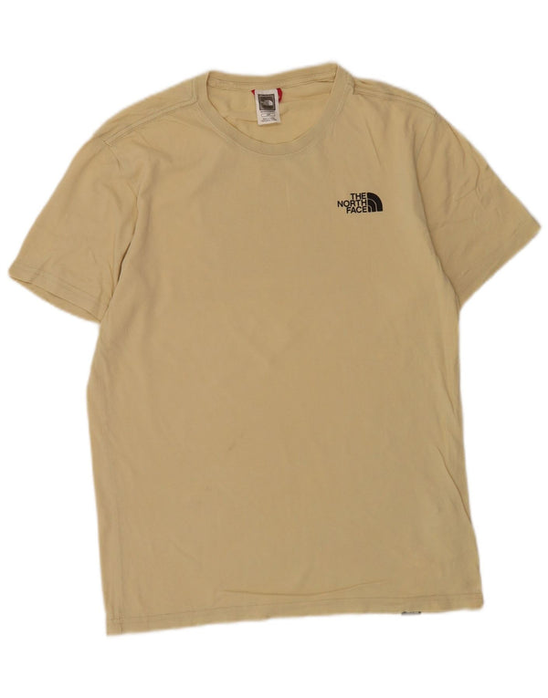 The North Face Mens Graphic T-Shirt Top Small Beige Cotton