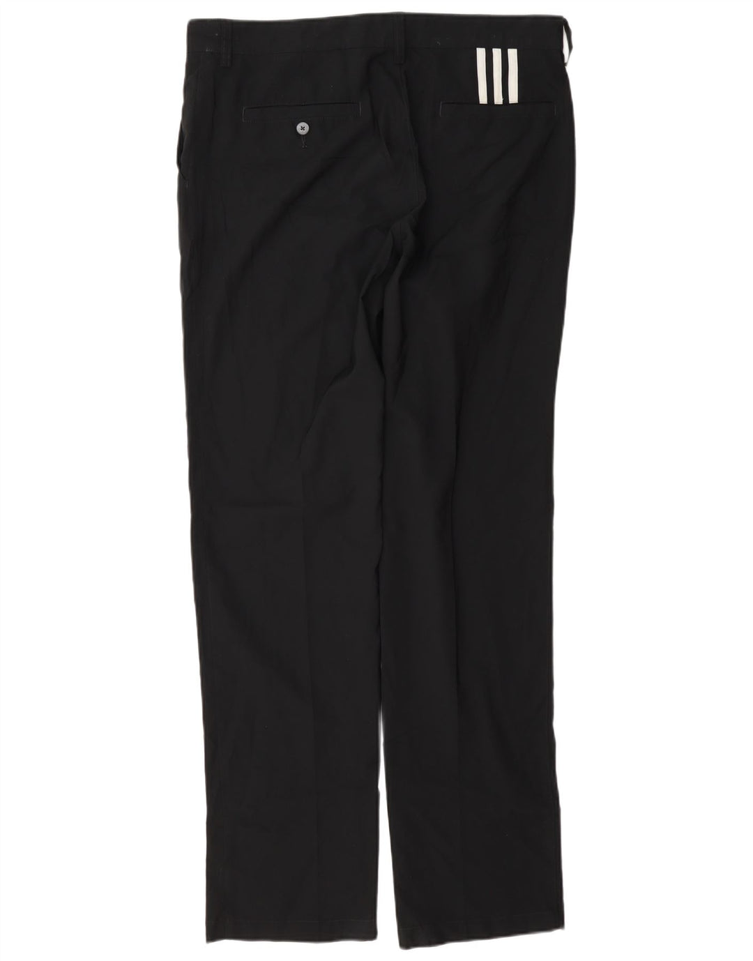 Adidas Mens Climalite Straight Chino Trousers W34 L34 Black Polyester