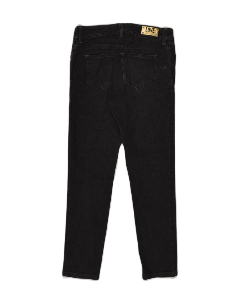 MOSCHINO Womens Slim Jeans W29 L26 Black | Vintage Moschino | Thrift | Second-Hand Moschino | Used Clothing | Messina Hembry 