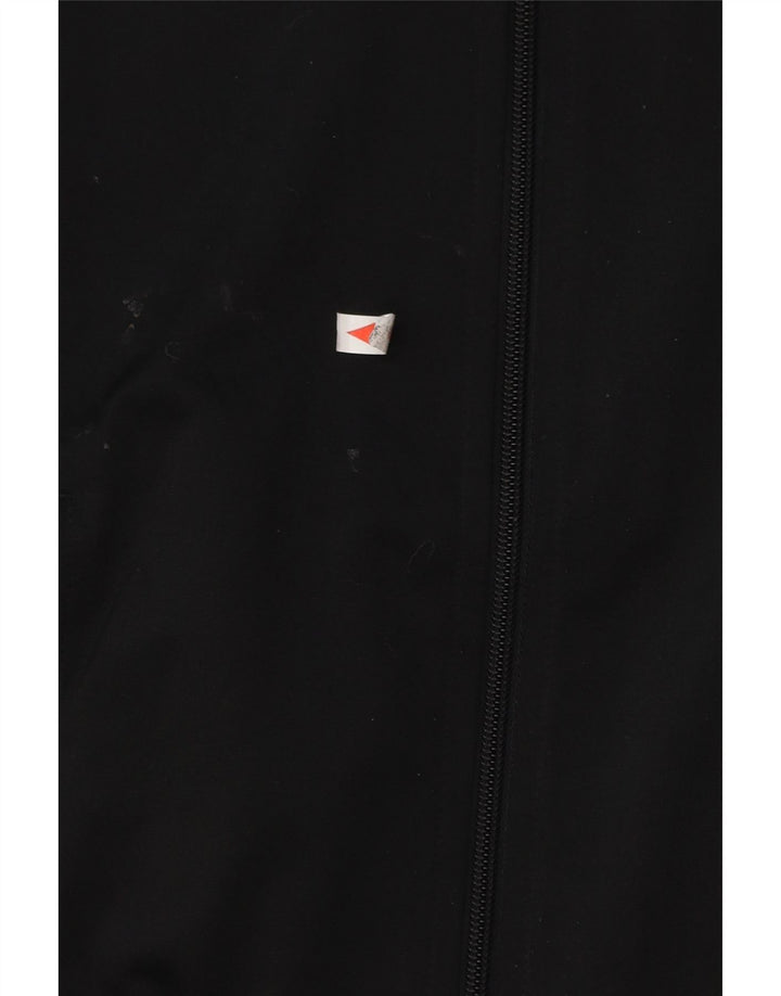 Adidas Boys Tracksuit Top Jacket 11-12 Years Black Polyester
