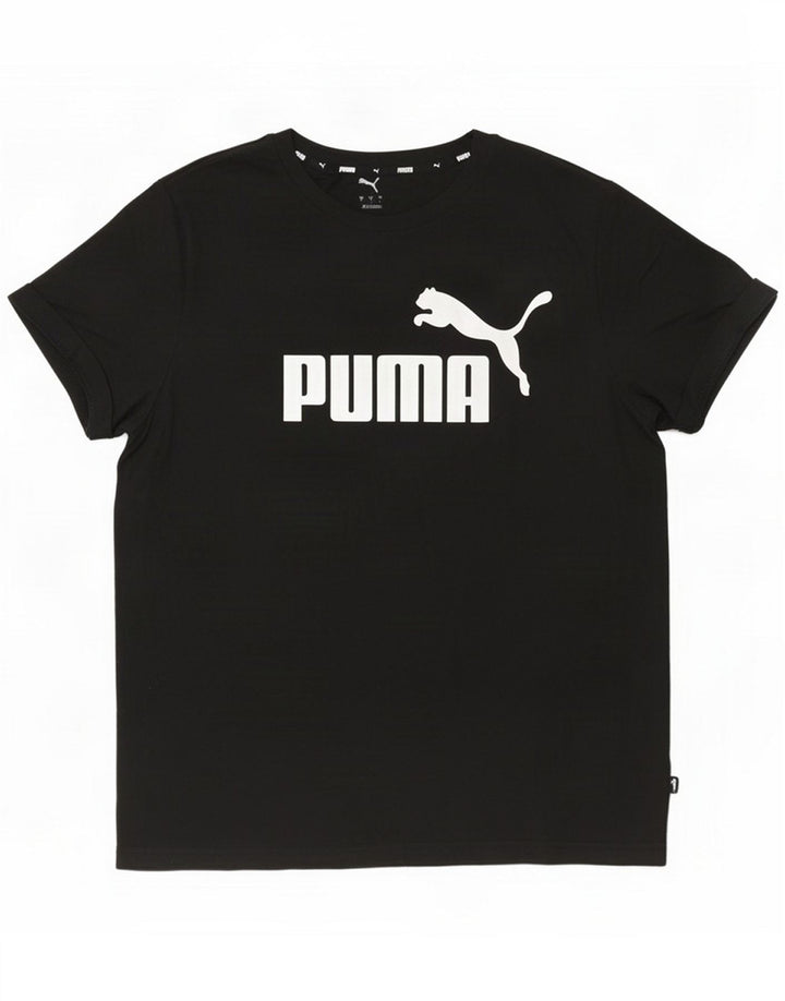 Puma Mens Graphic T-Shirt Top Large Black